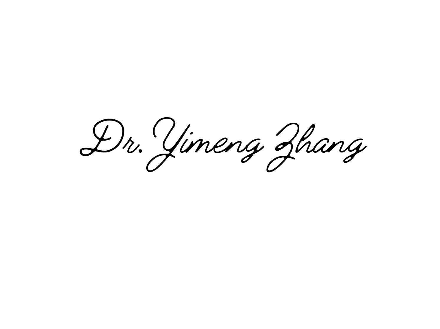 Dr. Yimeng Zhang